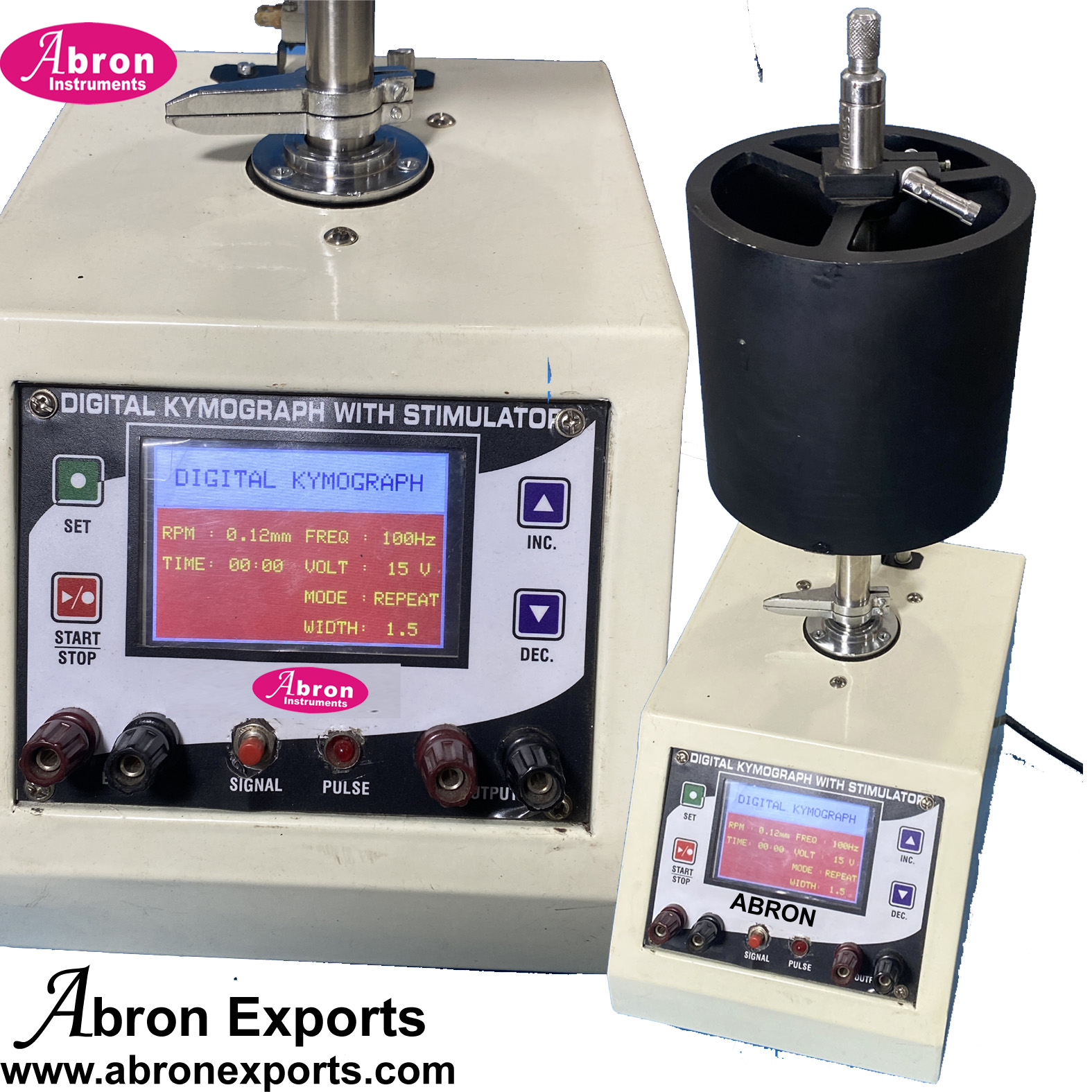 kymograph Digital Speeds And Oscillator With Recording Drum Panel Abron AB-2550DS 